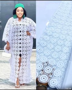 Blue lace boubou kaftan Elegant Long Dress With Lace Work, Lace Dress With Lace Work For Eid, Floor-length Lace Dresses For Eid, Elegant Lace Dress For Eid, Eid Lace Dress With Lace Work, White Elegant Free Size Dress, Elegant Eid Kaftan Free Size, Elegant White Free Size Dress, Traditional Maxi Lace Dress