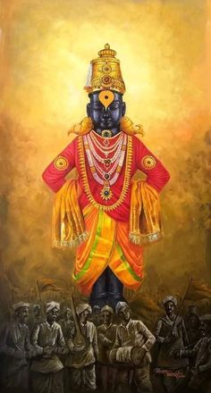 Vithoba Mauli Painting, Lord Vithala Images, Vitthala Images, Lord Vitthal Painting, Vitthala Painting, Pandharpur Wari Painting, Vithhal Images Hd, Mauli Vitthal Wallpaper, Panduranga Images Painting