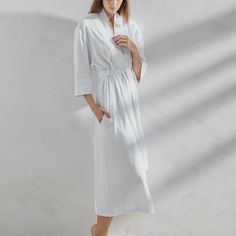 The Marlow Robe is lightweight, crafted from a soft polyester/cotton blend. Perfect for lounging in comfort and style, it offers a serene, spa-like experience and feels so soft against the skin.

Visit the link to treat yourself to everyday elegance. Sarah Baeumler, Everyday Elegance, Women's Robe, Womens Robes, Spa, Cotton Blend, Skin