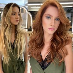 Light Auburn Hair, Blonde Hair Goals, Red Hair Looks, Ginger Hair Color, Hair Due, Colored Curly Hair, Hair Color Auburn, Copper Hair Color, Honey Hair