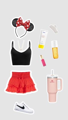 Preppy Theme Park Outfit, Disneyland Aesthetic Outfit Summer, Cute Outfits Disney World, Cute Outfits To Wear To Disney World, Disney World Character Outfits, Disney Preppy Outfits, Preppy Disney Fits, Disney Outfits For Teens