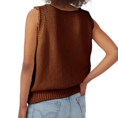 Caramel V Neck Knit Sleeveless Sweater Sleeveless Sweater, Winter Sweaters, Caramel, Cardigans, Fall Winter, V Neck, Knitting