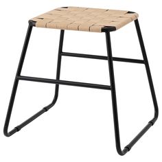 BOESKIL stool, black/natural, 19x18 7/8x18 ". An extra seat or nice support for your feet. With a sturdy metal frame and a seat in woven jute, this practical stool is easy to move as needed – and perfect to have close at hand when entertaining guests. Webbing: 72 % jute. Desert Living, Metal Stool, Wood Stool, Plastic Chair, Extra Seating, Entertaining Guests, White Metal, Furniture Chair, Steel Frame