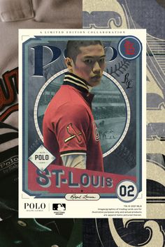 a baseball card with a man in uniform on it's front and back covers