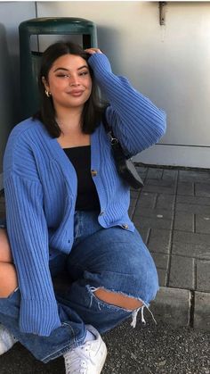 Fall Style Plus Size, Size 22 Women Outfit Ideas, Spring Plus Size Outfits, Plus-koon Muoti, Outfits For Chubby Girls, Chubby Girl Outfits, Stile Blair Waldorf, Adrette Outfits, Curvy Casual Outfits