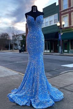 Blue Prom Dresses Mermaid, Gold Mermaid Prom Dress, Royal Blue Evening Dress, Purple Evening Dress, Iridescent Dress, Long Formal Dress, Purple Prom Dress, Sweetheart Prom Dress, Blue Evening Dresses