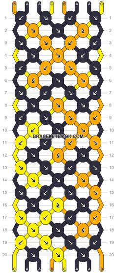 the diagram shows how many different types of chains can be used to create this pattern