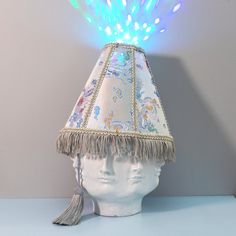 pastel iridescent LED lampshade hat by meme cuisine Disco Ball Hat, Lampshade Hat, Kind Meme, Unique Rave Outfits, Disco Ball Light, Led Costume, Novelty Hats, Festival Hat, Costume Parties