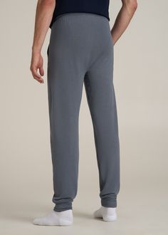 Sleep Tight in Right-Sized Tall Men's Jogger Pants For Tall Guys Who Dream Big Say goodnight to high-water pajamas and hello to our Sleep Joggers for Tall Men, where comfort meets length to fit like a dream. Designed specifically for taller guys, these extra-long men's joggers offer full-length coverage, an elastic waist with an internal drawstring, and a relaxed fit that’s just right for winding down. The soft fabric ensures you stay comfortable all night long, while the practical pockets mean Solid Color Comfort Stretch Pants For Relaxation, Comfort Stretch Pants For Relaxation, Comfortable Blue Sleep Bottoms, Blue Sleep Bottoms With Pockets, Blue Sleep Bottoms Long Pants, Comfortable Blue Pants For Relaxation, Casual Solid Color Sleep Pants, Casual Full-length Sleep Pants, Casual Full Length Sleep Pants