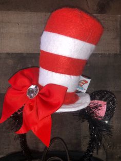 the cat in the hat is on display