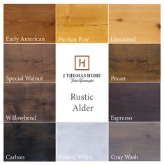 the different types of wood that are available for home decor and decoration purposes, including flooring