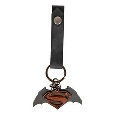 a batman keychain with a bat on it