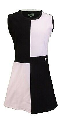 Premium Quality Ladies 60s Retro Mod Vintage Black & White Quadrant Dress, Womens Dresses 1960s Mod Fashion, 60s Mod Fashion, 60’s Fashion, Mod Dress 60s, Robes Vintage, 60's Dress, Mod Vintage, 60s Retro, Retro Mode