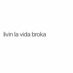 the words livn la viaa broka are in black and white on a white background