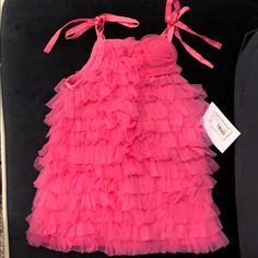 So Cute! Would Be Excellent For Pictures !! Summer Ruffled Tutu Dress For Play, Summer Tutu Dress With Ruffles For Play, Summer Play Tutu Dress With Ruffles, Sleeveless Ruffled Tutu Dress For Playtime, Pink Ruffled Tutu Dress For Play, Cute Ruffled Tutu Dress For Play, Spring Playtime Ruffle Tutu Dress, Spring Playtime Tutu Dress With Ruffles, Cute Tutu Dress With Ruffles For Play