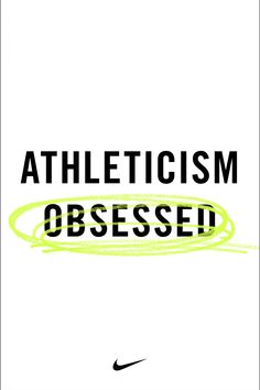 a book cover with the words athleticism obsesed in black and green ink