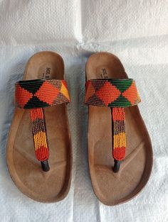 High quality materials Long lasting quality guarantee Superior fit  Best for outdoor trips Perfect for weddings, parties and African themed events Best gift for loved ones We ship via DHL express For perfect fitting kindly use the last image as a guide Boho Sandals, Beaded Sandals, Themed Events, African Beads, Sandals Women, Tongs, Ecosystem, Dhl Express, Mother's Day Gift