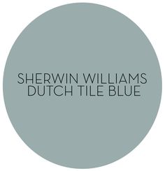 the logo for shewin williams's dutch tile blue