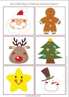 christmas themed cut outs for kids to use in crafts and paper work on the holidays