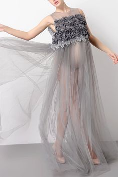 Elegant Summer Tulle Maternity Dress, Flowy Maternity Gown, Elegant Maternity Dress With Tulle Skirt, Summer Party Maternity Dress In Tulle, Maternity Sheer Tulle Dresses, Maternity Prom Dresses, Grown Dress, Tulle Maternity Dress, Lace Maternity Gown