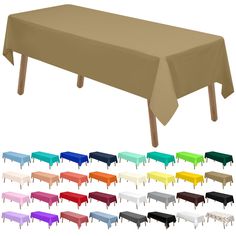 an image of a table cloth with different colors