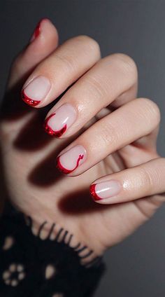 Nail Art Halloween, Pumpkin Nails, Red Devil, Thanksgiving Nails, Acrylic Nail Art