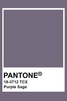 pantone's purple sage color is shown with the text, 8 - 372 tcx