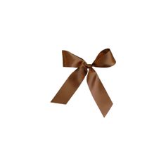 a brown bow on a white background