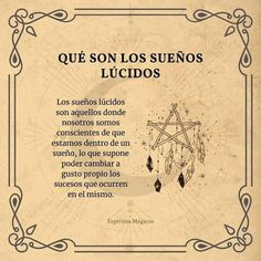 an old poster with the words que son los suenos lucdos in spanish and english