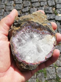 You can see a video of this gemstone here : https://youtu.be/ZViToUkZQdo Dimensions: 11 cm x 8 cm x 3 cm Weight : 15.8 oz / 448 grams Handmade White Agate Geodes, Unique Handmade White Geodes, Rock Plants, Rock Hounding, Quartz Crystals, Raw Stone, Raw Crystal, Crystal Collection, Crystal Cluster