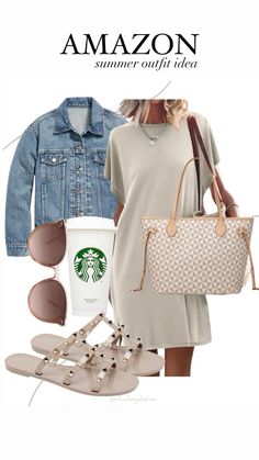 Comment SHOP below to receive a DM with the link to shop this post on my LTK ⬇ https://liketk.it/4ILMk

Casual summer outfit with a beige tshirt dress, tote bag, beige studded sandals, and denim jacket. 


// Summer outfits 2024,  petite Amazon fashion, casual mom outfit ideas, summer outfit amazon, , Amazon outfit ideas, casual outfit ideas,  outfit inspo, casual fashion, amazon summer fashion, amazon casual outfit, cute casual outfit, outfit inspo, outfits amazon, outfit ideas, amazon shoes, Amazon bag, purse, size 4-6, casual summer outfits, casual outfit ideas everyday, summer tops, summer fashion, summer bag #summeroutfits  #dress #summerstyle Neutral Summer Dresses, Beige Tshirt, Outfits Amazon