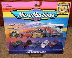 the box for micro machines is open and ready to be played in it's original packaging