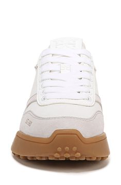 Complete your casual look with the sporty sophistication of a lace-up sneaker embellished with suede overlays. Leather upper/textile lining/synthetic sole Imported Sneakers Outfit, Casual Look, Sam Edelman, Womens Sneakers, Casual Looks, Leather Upper, Nordstrom, Lace Up, Sneakers