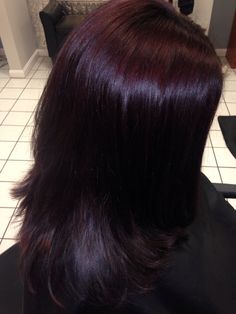 Cherry Dark Red Hair, Dark Red Wolf Cut, Reddish Black Hair, Dark Red Purple Hair, Plum Black Hair, Red Wolf Cut, Merlot Hair, Dark Cherry Hair, Plum Hair Color