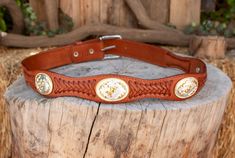 Handcrafted western bullrider design concho rodeo leather belt -color honey brown Western Brown Embroidered Belt, Embroidered Brown Belt Buckle For Rodeo, Western Concho Belts For Ranch, Adjustable Western Concho Belt Buckles, Western Style Belts For Rodeo, Southwestern Concho Belt For Western-themed Events, Western Belts And Suspenders For Ranch, Southwestern Concho Belt For Rodeo, Western Style Belts And Suspenders With Concho