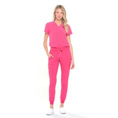 PRICES MAY VARY. Optimized Design: Tailored for the perfect fit, the DAGACCI Jogger Scrub Set features a V-neck top and slim-fit jogger pants available in sizes XXS to 2XL, ensuring a tailored look for all body types. Enhanced Durability: Crafted from a blend of 92% polyester and 8% spandex, this medical uniform offers unparalleled durability. Its 4-way stretch capability, moisture-wicking properties, and anti-wrinkle fabric ensure long-lasting wear without compromising on quality. Unmatched Com Scrubs Costume, Nursing Clothing, Nursing Scrubs, Nurse Scrubs, Nurse Scrubs Outfits, Scrub Outfits, Cute Scrubs Outfits, Scrubs Uniform Cute, Fun Scrubs