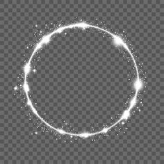 a circle with sparkles on a transparent background