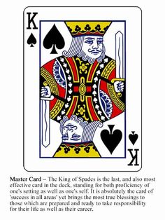 the king of spades playing card is shown in black and yellow, with an image of