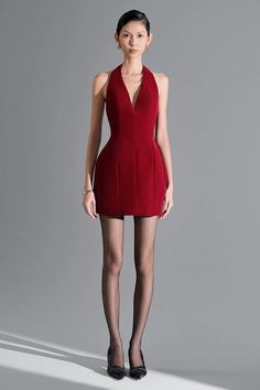 Juniper Halter Backless Velvet Mini Dress | MEAN BLVD Red Meaning, Mean Blvd, Velvet Mini Dress, Mini Velvet Dress, Velvet Dress, Designer Collection, Online Fashion, Latest Fashion Trends, Latest Fashion