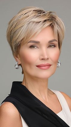 24 Wash-and-Wear Cuts for Older Women: Say Goodbye to Bad Hair Days | Lookosm Modern Haircuts, Hairstyles For Thick Hair, Short Grey Hair, Hair Cuts For Women, Short Layered Haircuts, Short Hairstyles For Thick Hair, Body Wave Hair, Haircuts For Long Hair, Short Hair Haircuts