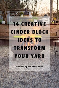 Discover 14 game-changing Cinder Block Ideas to revolutionize your backyard! Say goodbye to boring spaces and hello to outdoor elegance and functionality. Cement Blocks Ideas, Cinder Block Seating Around Fire Pit, Concrete Block Landscaping Ideas, Ideas For Cinder Blocks, Cinder Block Benches Outdoor, Cinder Block Diy Ideas, Cinder Block Seating Ideas, Uses For Cinder Blocks, Cement Blocks Patio Ideas