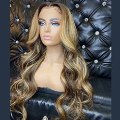 Brazilian Hair Blond Ombre Color HD Transparent Lace Front Wig – Prosp Hair Shop Blonde Honey, Natural Waves Hair, Honey Balayage, Balayage Brown, Wigs For White Women, Blond Ombre, Hair Blond, Wig Ideas, Lace Fronts