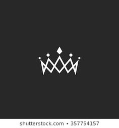 a simple crown on a black background