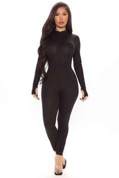 Houston Hottie Thumbhole Jumpsuit - Black, Jumpsuits | Fashion Nova Jumpsuit Long Sleeve, Jumpsuit Long, Velvet Jumpsuit, Loungewear Women, Long Jumpsuits, Jumpsuit Fashion, Long Sleeve Bodycon, Womens Loungewear, Shop Maxi Dresses