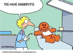 a cartoon depicting a doctor and a gingerbread man