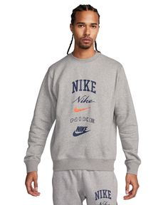 in stock Nike Graphics, Nike Club Fleece, Nike Sportswear Mens, Embroidered Nike, Nike Style, Nike Retro, Mens Club, Retro Logo, Nike Fashion