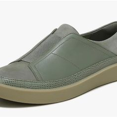 Women Leather Shoes Flat Leather Walking Shoes, Spring Leather Flats For Walking, Casual Leather Flats With Ortholite Insole, Spring Leather Walking Shoes With Textured Sole, Leather Flat Walking Shoes With Removable Insole, Leather Slip-on Walking Shoes Medium Width, Low-top Synthetic Flats With Textured Sole, Green Slip-on Synthetic Walking Shoes, Leather Low-top Flats