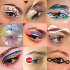 Swag Makeup, Eye Makeup Pictures, Eye Makeup Designs, Dope Makeup, Graphic Liner, Cool Makeup, Creative Eye Makeup, Crazy Makeup