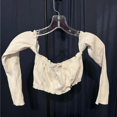 New Top. Cropped And Off The Shoulder. I’m Open To Offers And Motivated To Sell :) Vintage Boho Rocker Retro Y2k 90s 80s 70s Dolls Kill Unif Freepeople Urban Outfitters Brandy Melville Y2k Style Cotton Crop Top For Spring, White Y2k Style Crop Top For Spring, Fitted Y2k Crop Top For Spring, Spring Cropped Y2k Tops, Urban Outfitters Vintage Cotton Top, Spring Y2k Cropped Top, Urban Outfitters Fitted Vintage Top, Urban Outfitters White Short Sleeve Crop Top, Urban Outfitters White Fitted Crop Top