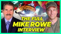 the full mike rowe interview with an image of two men in suits and ties, one is